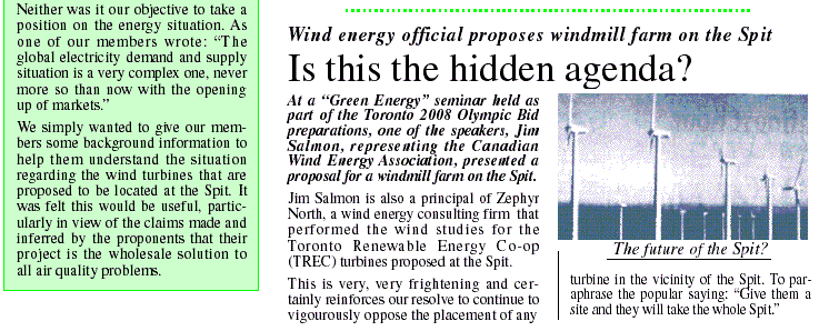 Friends of the Spit Newsletter, May 2000, page 1. This is an image, please click on the Images button in your browser